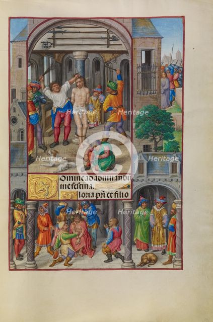 The Flagellation; Spinola Hours, about 1510-1520. Creator: Master of James IV of Scotland.