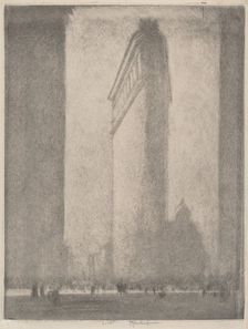 The Flat Iron New York, 1908. Creator: Joseph Pennell