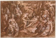 The Flaying of Marsyas, c. 1570-1605. Creator: Jan van der Straet, called Johannes Stradanus (Netherlandish, active Antwerp and Florence, 1523-1605)