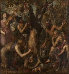 The Flaying of Marsyas , c1573-1575. Creator: Titian (1488-1576)