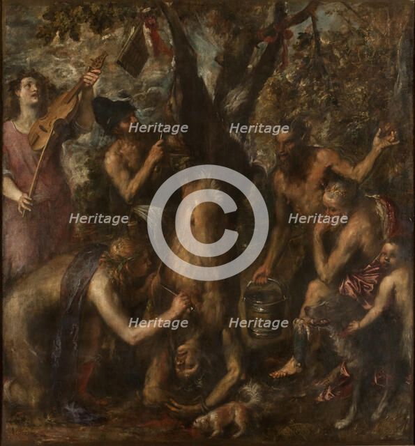 The Flaying of Marsyas , c1573-1575. Creator: Titian (1488-1576).