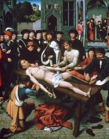 The Flaying of Sisamnes (detail), 1498. Artist: Gerard David