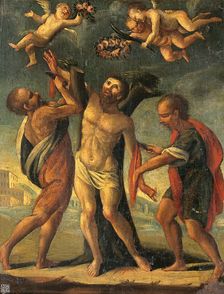 The flaying of St Bartholomew. Creator: Unknown