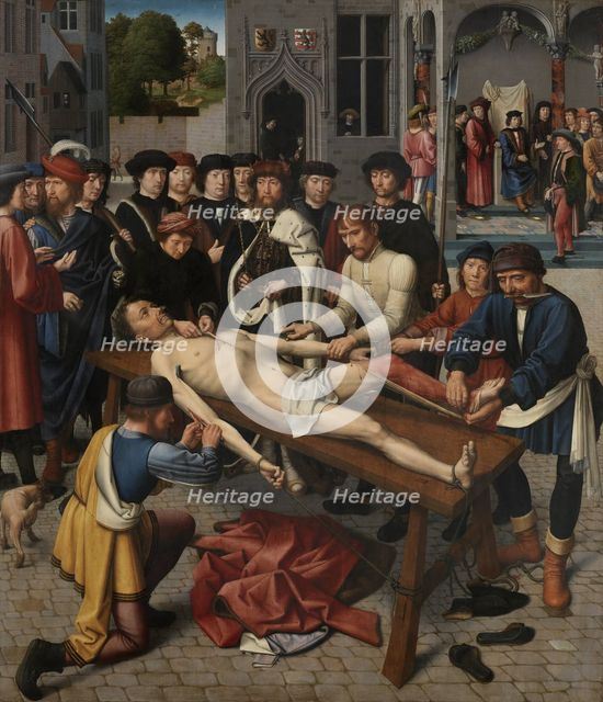 The Flaying of the Corrupt Judge Sisamnes (right panel), 1498. Artist: David, Gerard (ca. 1460-1523)