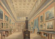 The Flemish Picture Gallery, the Mansion of Thomas Hope, Duchess Street, Portland Place, 1830-51. Creator: Robert William Billings