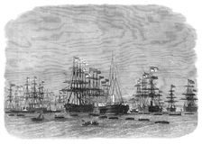 The fleet of ironclads at Portland Harbour, 1872. Creator: Unknown