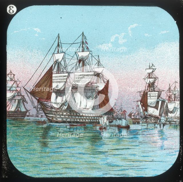 'The Fleet at Spithead, 1853', c1900. Creator: Unknown.