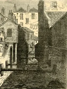 The Fleet Ditch, from the Red Lion. (c1872). Creator: Unknown
