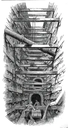 The Fleet-Street sewer, 1845. Creator: Unknown