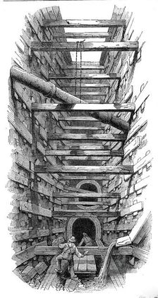 The Fleet-Street sewer, 1845. Creator: Unknown