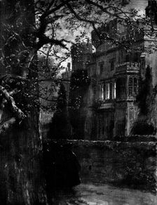 The Flickering Light of a Noble Life: correspondents waiting outside Mr. Gladstone's window..., 1898 Creator: Unknown