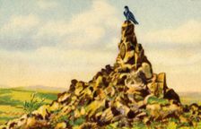 The Fliegerdenkmal, monument on the Wasserkuppe, Hesse, Germany, 1932. Creator: Unknown