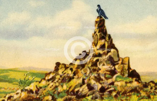 The Fliegerdenkmal, monument on the Wasserkuppe, Hesse, Germany, 1932. Creator: Unknown.