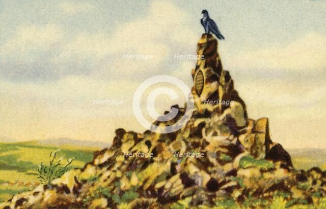 The Fliegerdenkmal, monument on the Wasserkuppe, Hesse, Germany, 1932. Creator: Unknown.