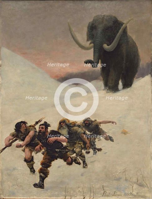 The Flight Before the Mammoth, 1885.