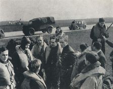 The flight discussed 1941. Artist: Cecil Beaton