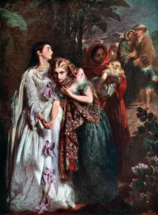 The Flight from Lucknow 1858, (c1920). Artist: Abraham Solomon