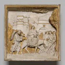 The Flight into Egypt, 1484. Creators: Benedetto Briosco, Tomaso Cazzaniga