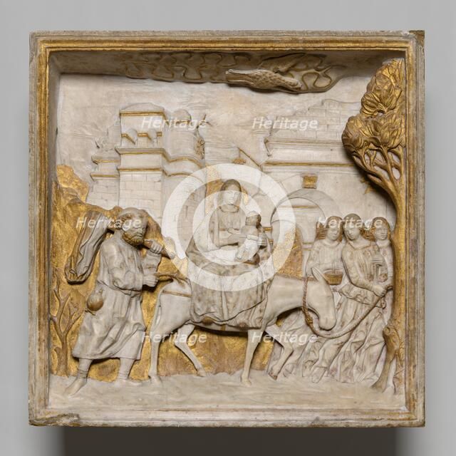 The Flight into Egypt, 1484. Creators: Benedetto Briosco, Tomaso Cazzaniga.