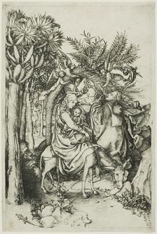 The Flight into Egypt, 1488–91. Creator: Martin Schongauer