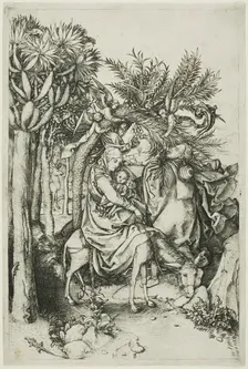The Flight into Egypt, 1488–91. Creator: Martin Schongauer