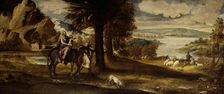The Flight into Egypt, 1540/50. Creator: Andrea Schiavone