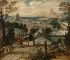 The Flight into Egypt, 1541-1550. Creator: Lucas Gassel