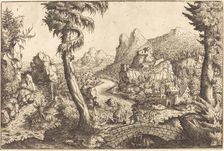 The Flight into Egypt, 1558. Creator: Hans Sebald Lautensack