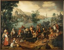 The Flight into Egypt, 1563. Creator: Beuckelaer, Joachim (ca. 1533-1574)