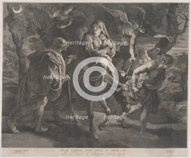 The Flight into Egypt, 1620-40.  Creator: Ignatius Cornelis Marinus.
