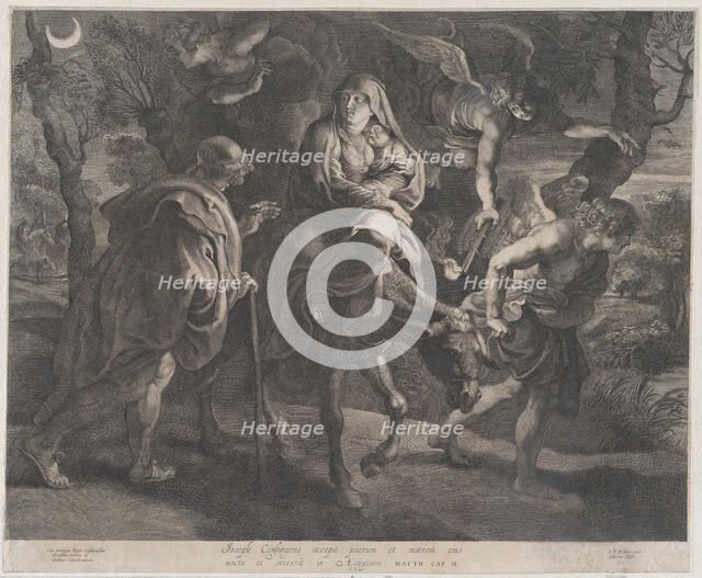 The Flight into Egypt, 1620-40.  Creator: Ignatius Cornelis Marinus.