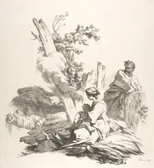 The Flight Into Egypt, 1758. Creator: Jean-Baptiste-Marie Pierre