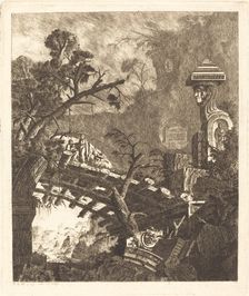 The Flight into Egypt, 1768. Creator: Jean-Laurent Legeay