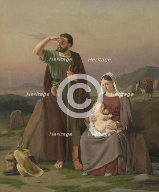 The Flight into Egypt, 1833. Creator: Martinus Rorbye.