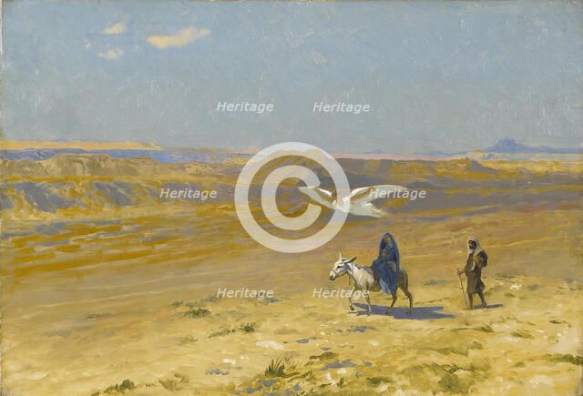 The Flight into Egypt, 1890s. Creator: Gerôme, Jean-Léon (1824-1904).