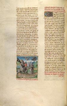 The Flight into Egypt; Miroir Historial, about 1475. Creator: Unknown