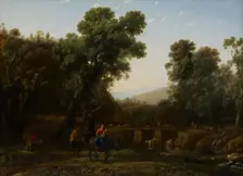The Flight into Egypt, about 1635. Creator: Claude Lorrain