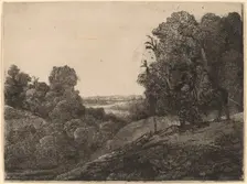 The Flight into Egypt: Altered from Seghers, c. 1653. Creator: Rembrandt Harmensz van Rijn