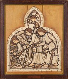 The Flight into Egypt - Angels leading the Way, 1862. Creator: Sir Edward Coley Burne-Jones