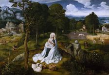 The Flight into Egypt. Artist: Patinir, Joachim (ca. 1480-1524)