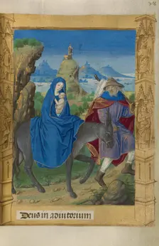 The Flight into Egypt; Book of Hours, 1478. Creator: Master of Guillaume Lambert
