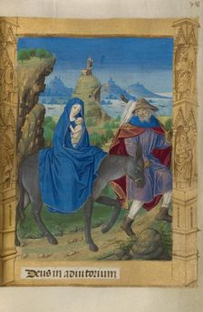 The Flight into Egypt; Book of Hours, 1478. Creator: Master of Guillaume Lambert