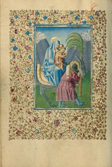 The Flight into Egypt; Book of Hours, about 1460. Creator: Unknown
