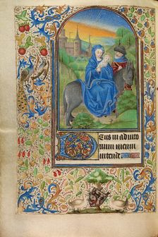 The Flight into Egypt; Book of Hours, about 1466-1470. Creator: Master of Jacques of Luxembourg
