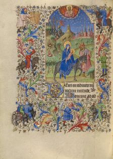 The Flight into Egypt; Book of Hours, about 1420. Creator: Spitz Master