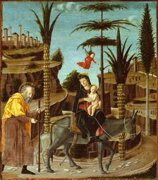 The Flight into Egypt, c. 1485. Creator: Bernardino Butinone