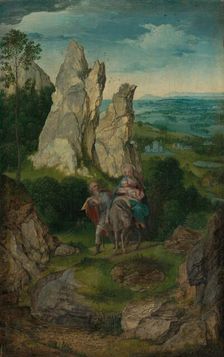 The Flight into Egypt, c. 1550/1575. Creator: Anon