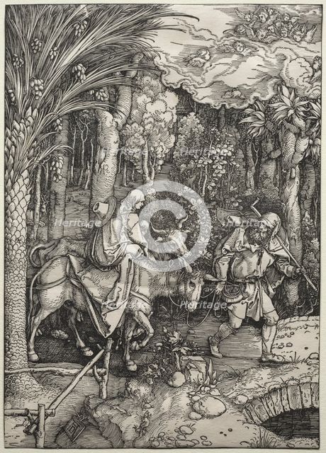 The Flight into Egypt, c. 1503-1505. Creator: Albrecht Dürer (German, 1471-1528).