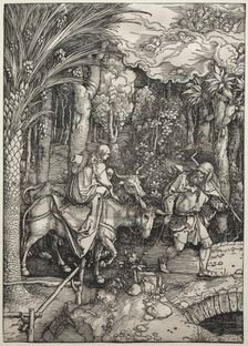 The Flight into Egypt, c. 1503-1505. Creator: Albrecht Dürer (German, 1471-1528)
