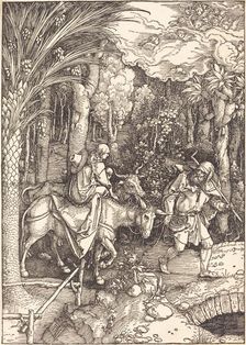The Flight into Egypt, c. 1504. Creator: Albrecht Durer